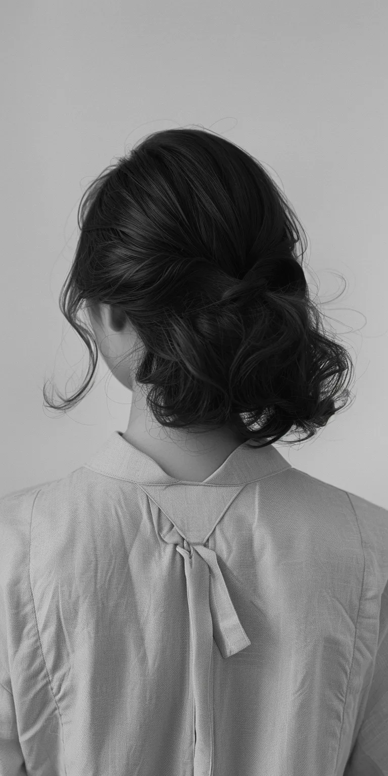 korean hair styles Milkmaid braid, Chignon, Updo, Ringlets, Japanese women's hairstyles