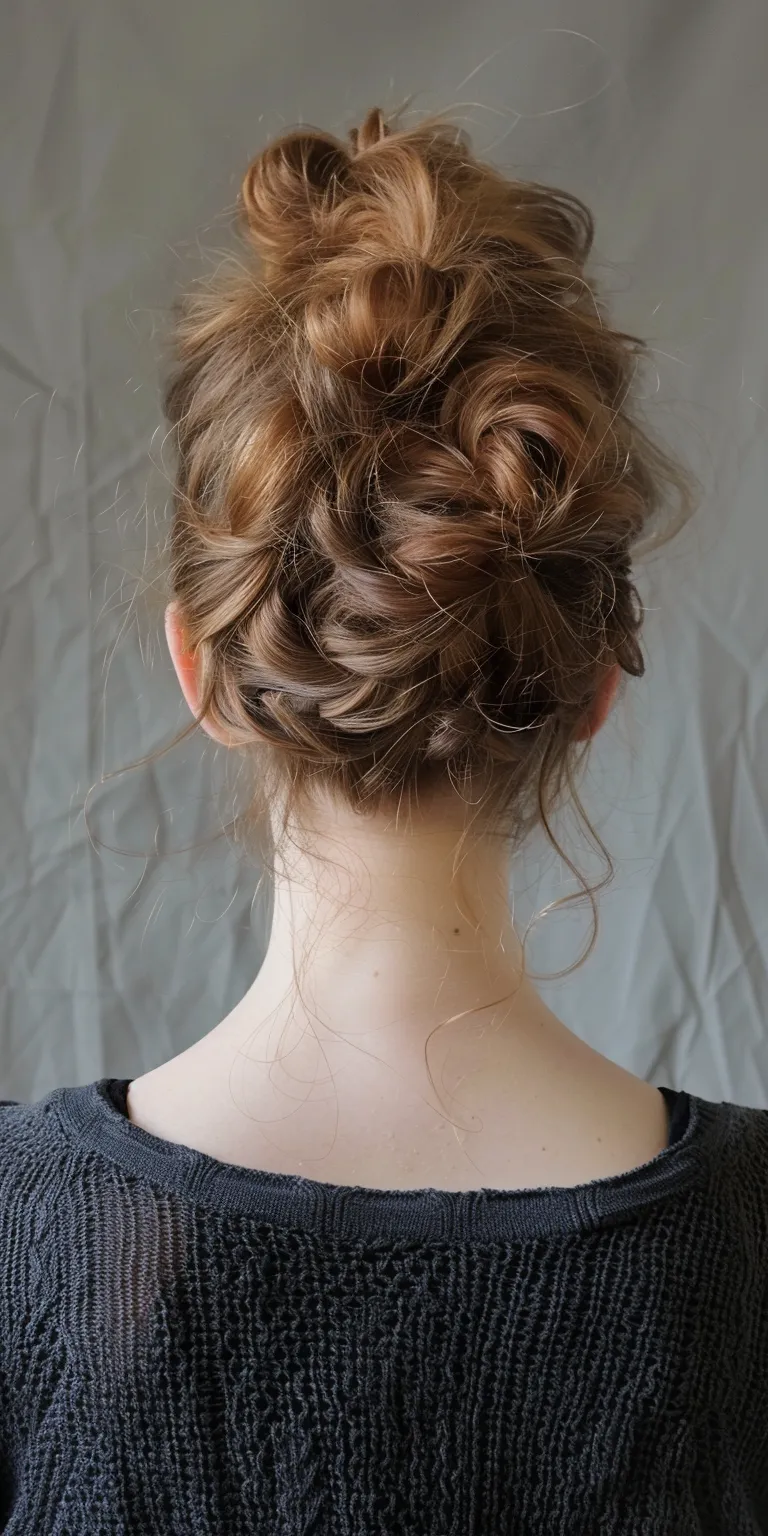 alternative hairstyles Updo, Ballerina bun, Chignon, Milkmaid braid, French braid