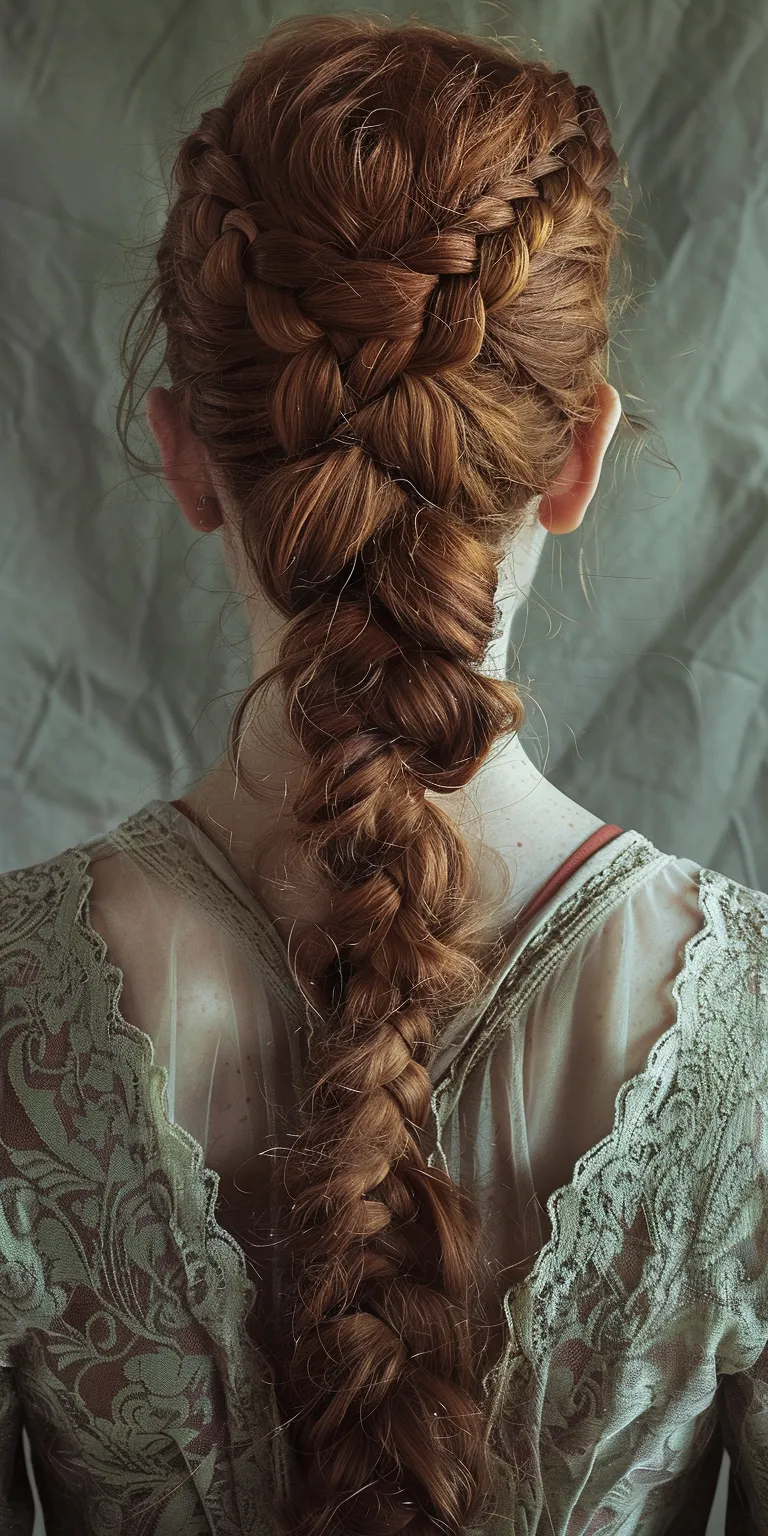 medieval hairstyles French braid, Milkmaid Braid, Updo, twist