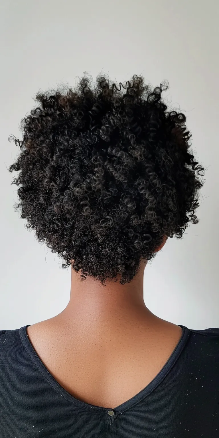 big chop hairstyles Digital perm, Afro puffs, Kinky hair, Short brush cut, Asymmetric cut