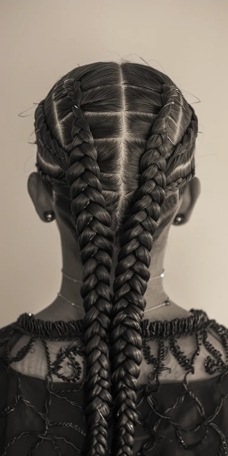 braids with fade Waterfall braids, Hair twists, French braid, Boho Braid