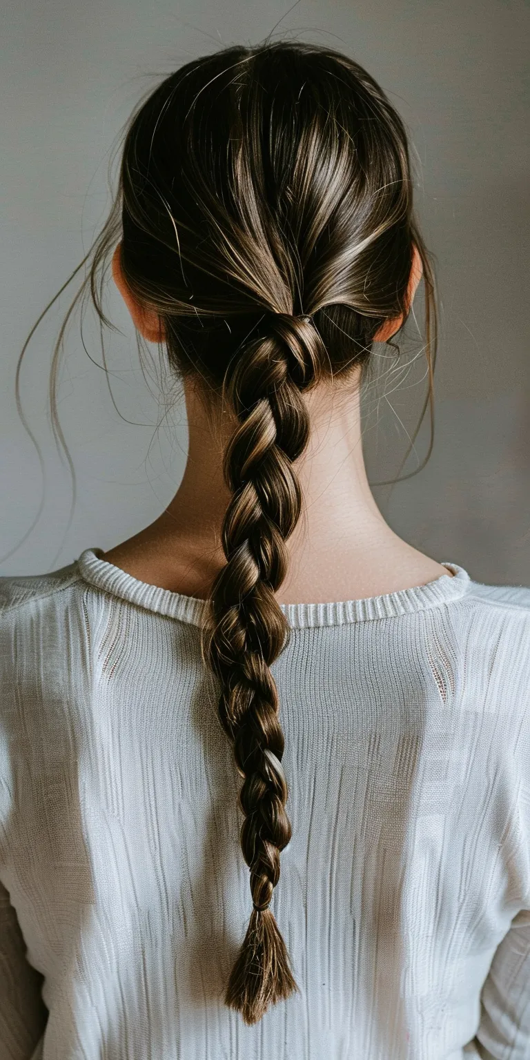 braid ponytail hairstyles Braid, Waterfall braids, Boho French braid, Milkmaid