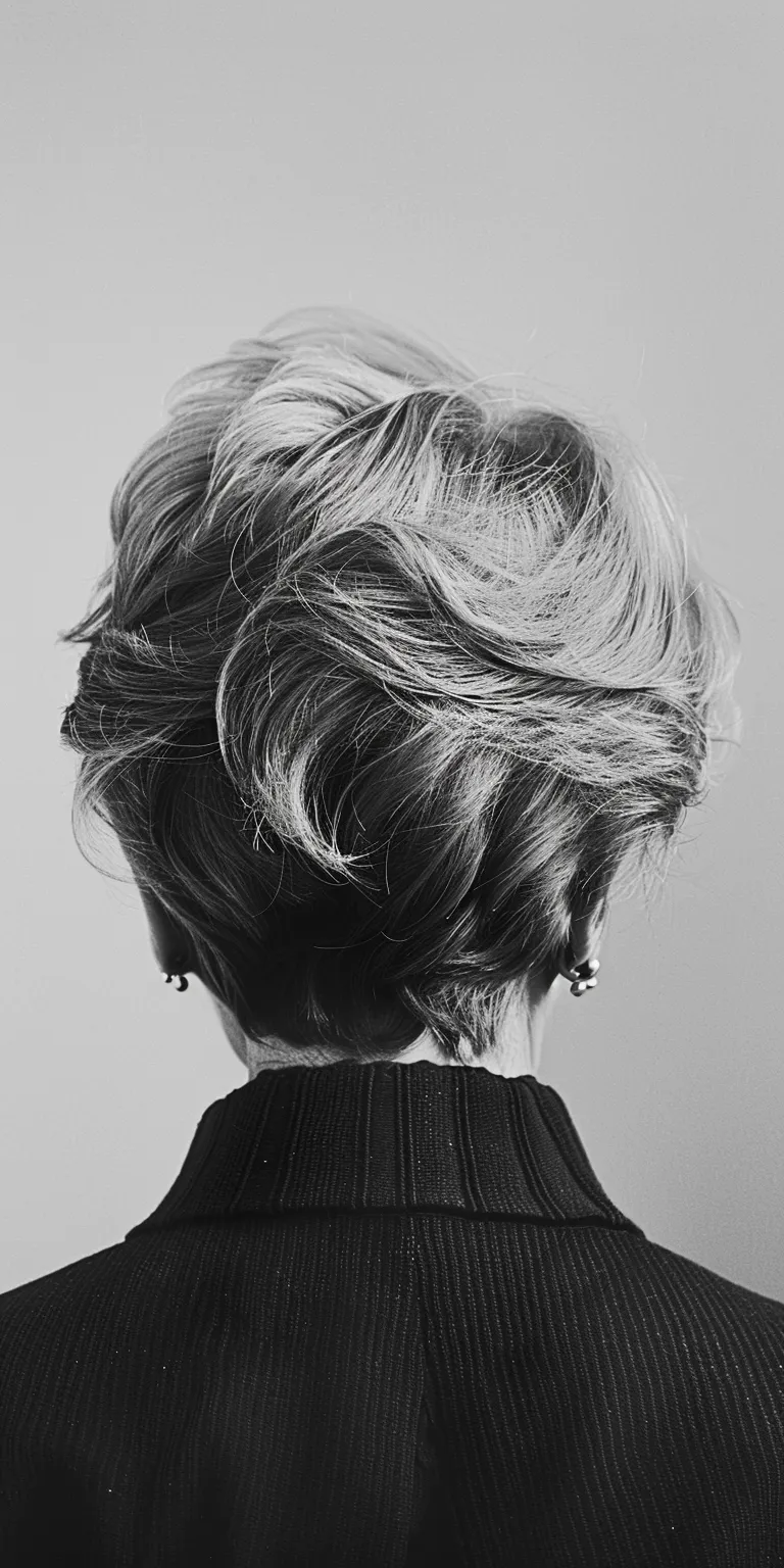 haircuts for older women Updo, Chignon, Asymmetric cut, Milkmaid braid, Finger wave