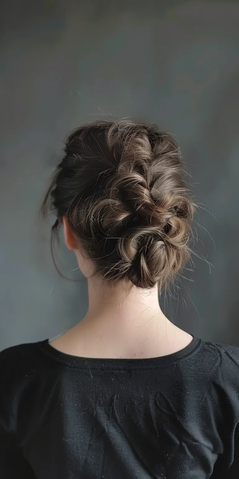 facial hair styles Updo, Milkmaid braid, Chignon, French twist