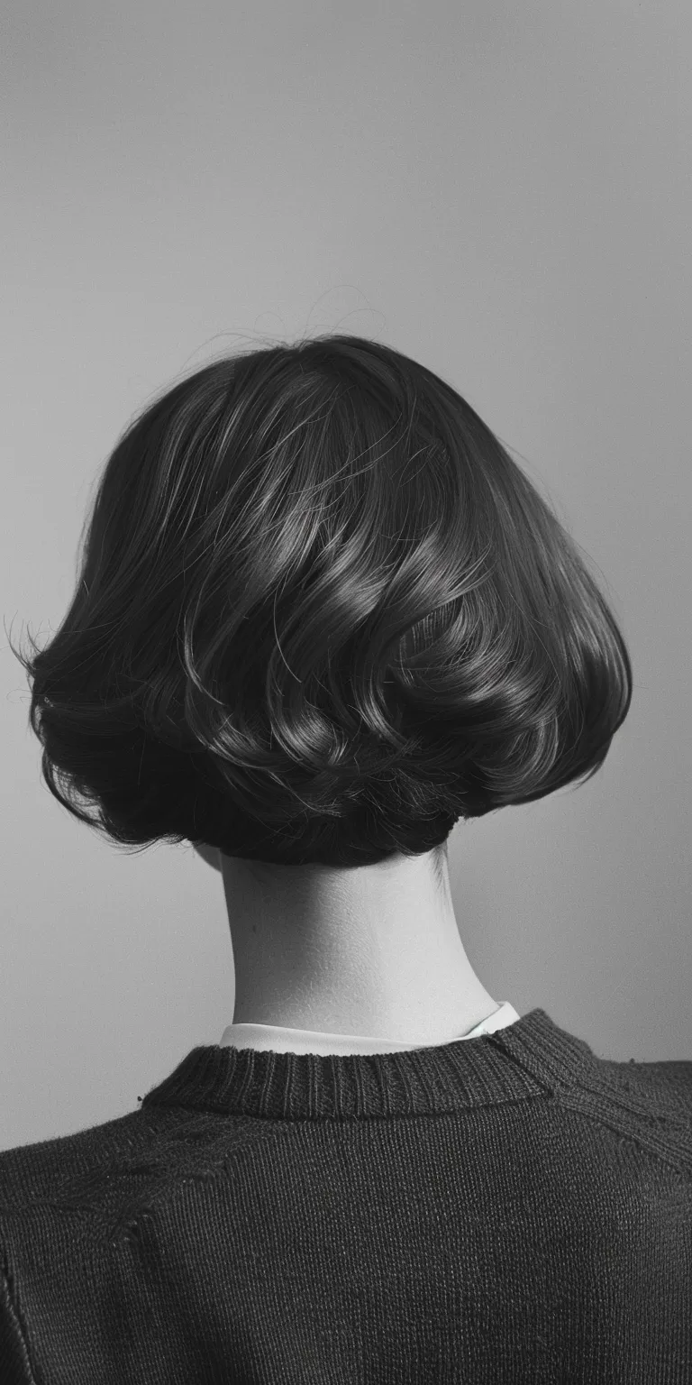 70's hairstyles female Asymmetric cut, Finger wave, Chignon, Bouffant, Bob cut