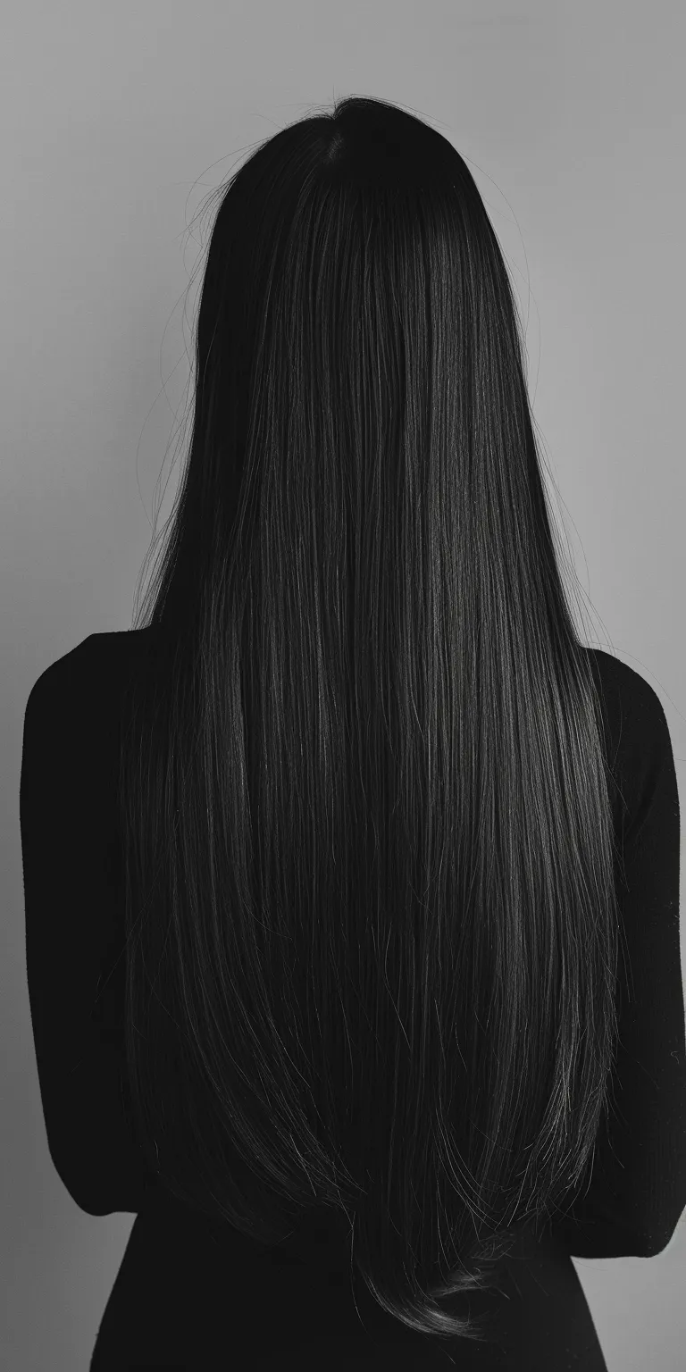 long straight hairstyles Long hair, Layered Asymmetric cut, Extensions, Fringe