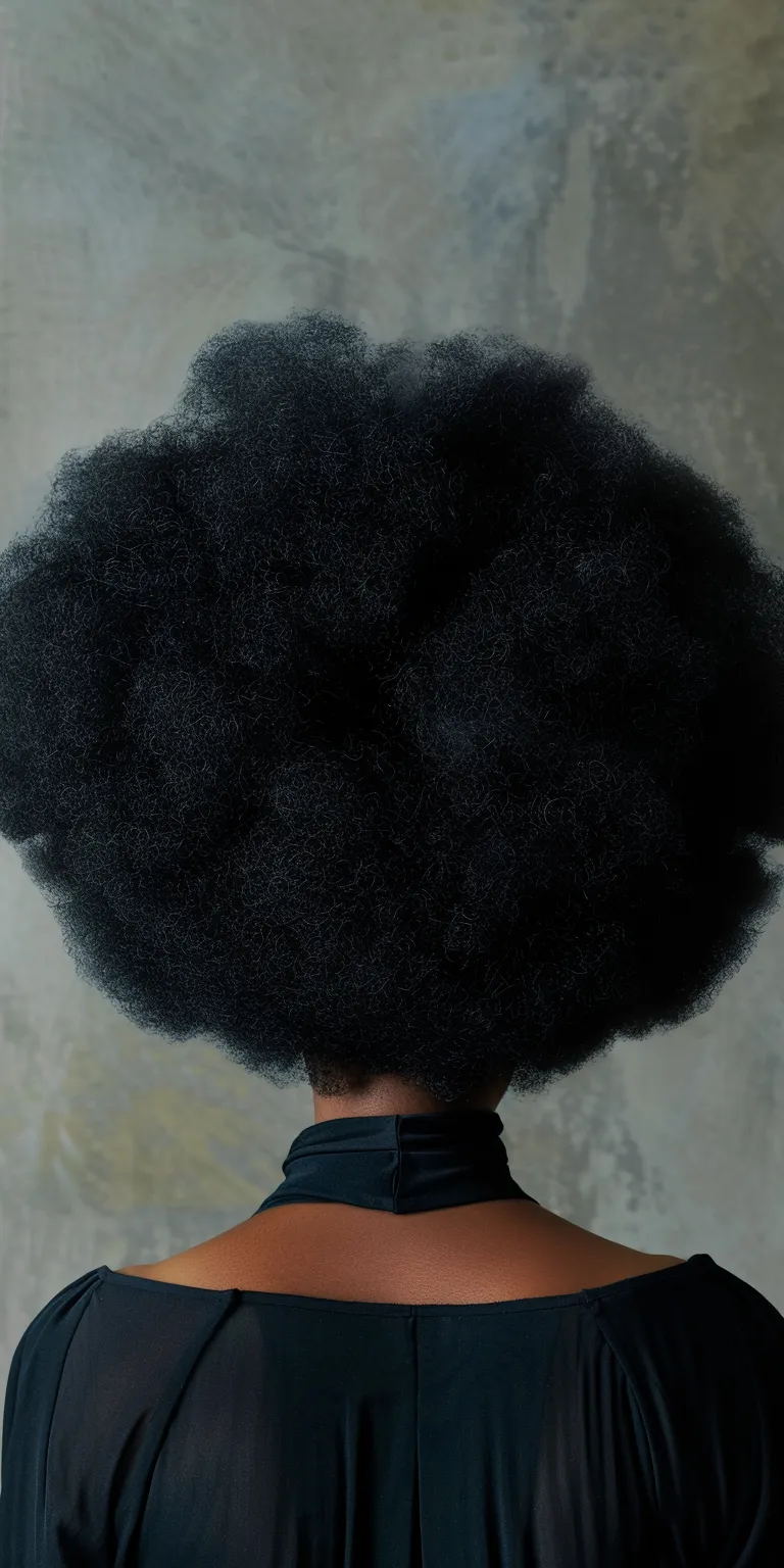 afro hairstyles Afro puffs, Kinky hair, Big Bouffant, Pompadour