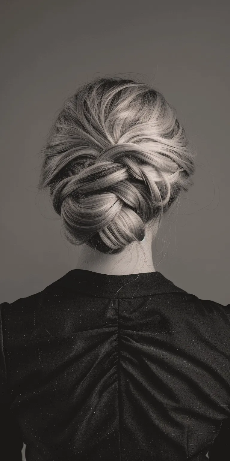 list of hair styles Updo, Chignon, French twist, Milkmaid braid, braid