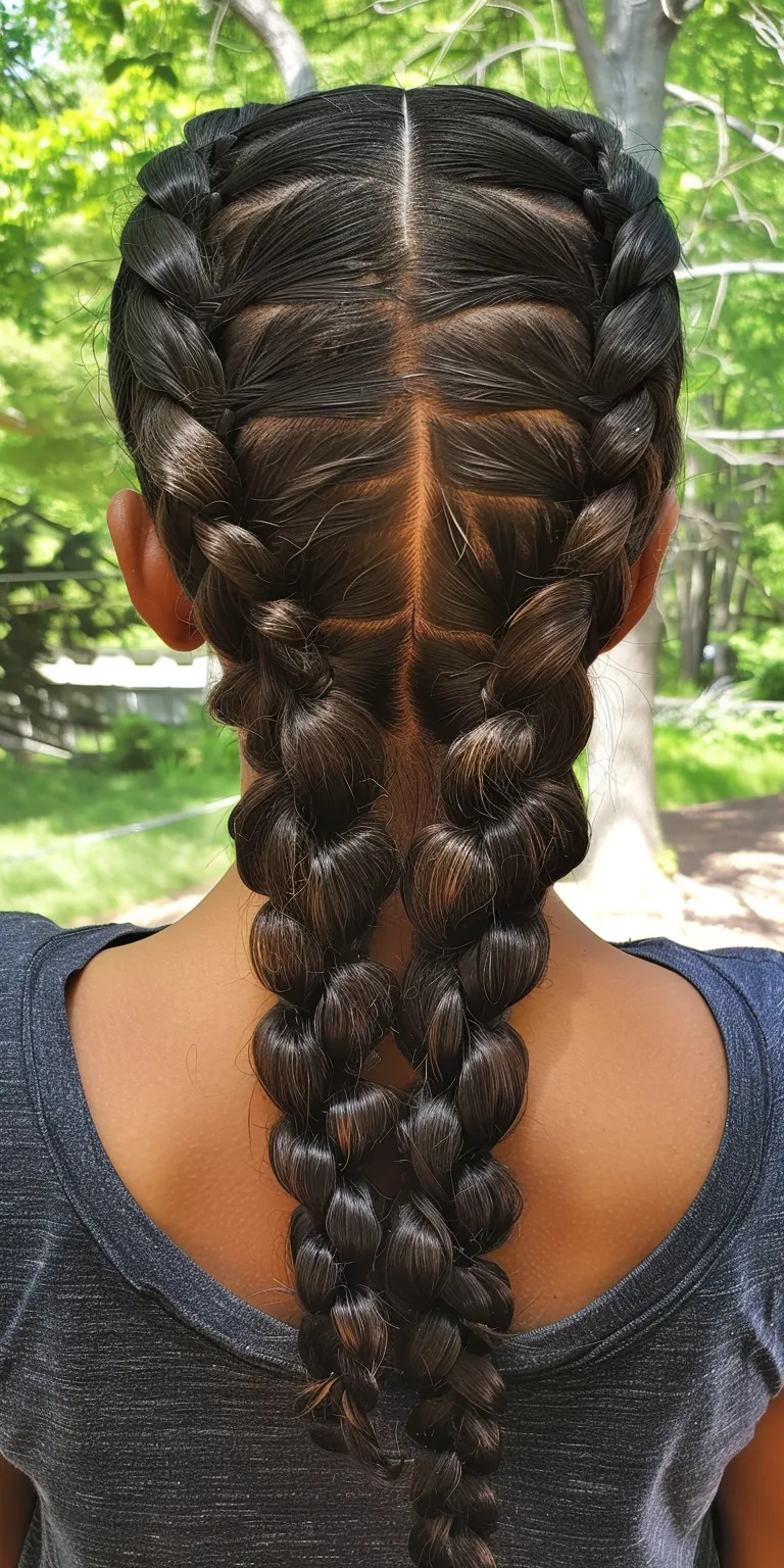 cute braided hairstyles black hair French braid, Waterfall braids, Braid, Boho twist