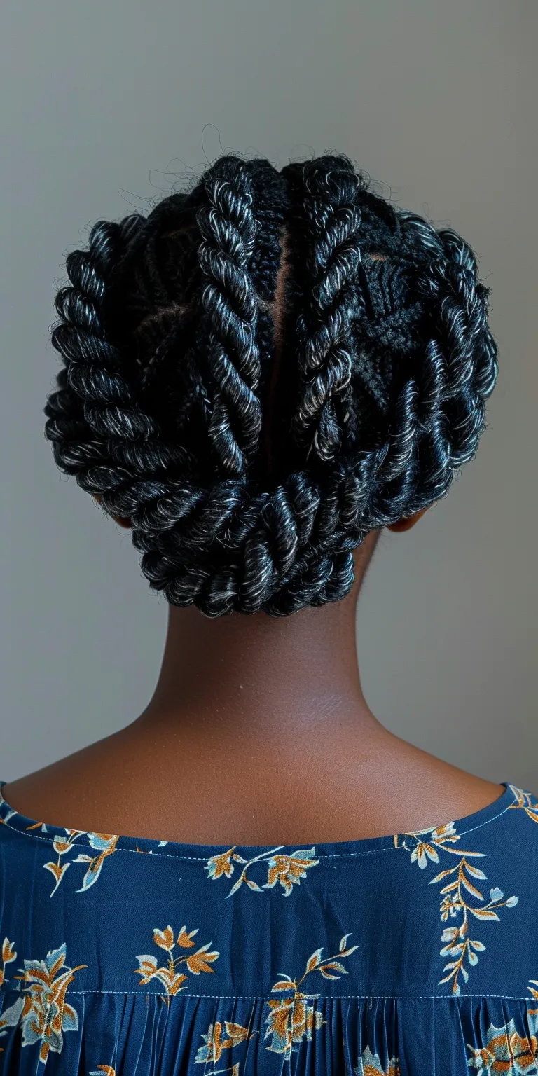 two strand twist hairstyles Waterfall braids, Hair twists, Crochet French twist, Finger wave