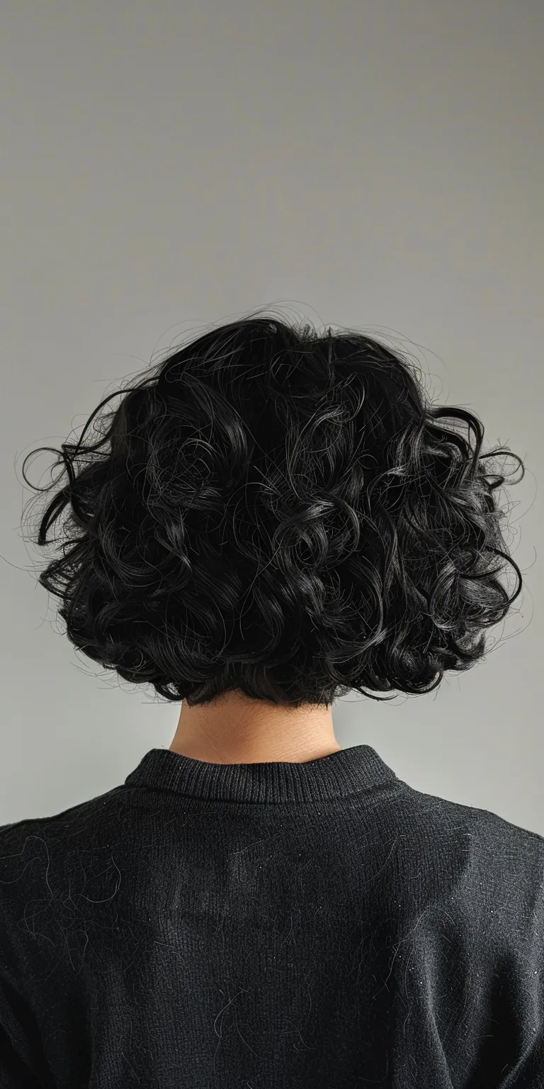 perm hairstyle Digital perm, Asymmetric cut, Japanese women's hairstyles, Ringlets, Jheri curl