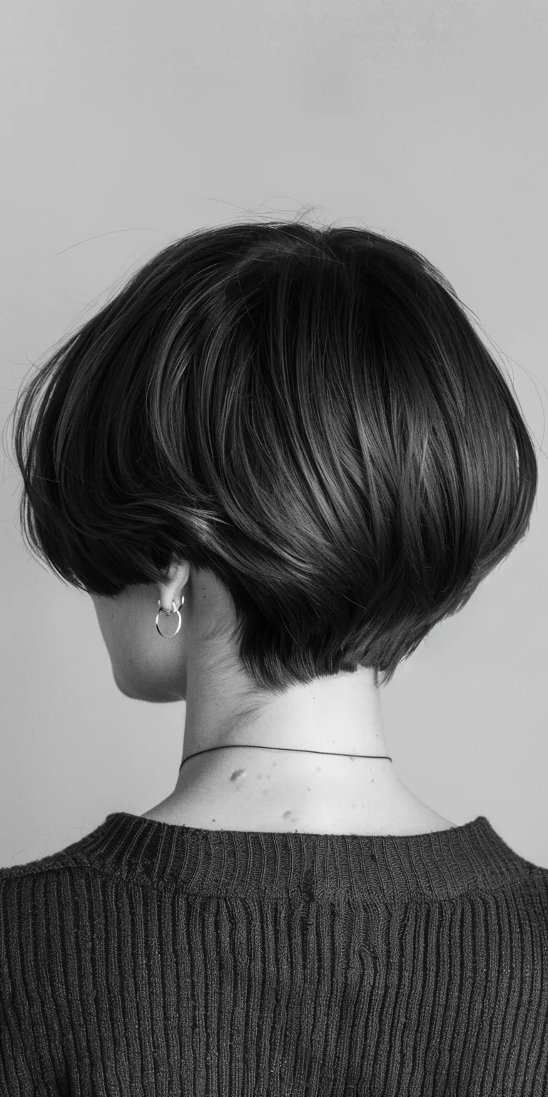 short thin hairstyles Asymmetric cut, Chignon, Pixie Bob Short brush cut