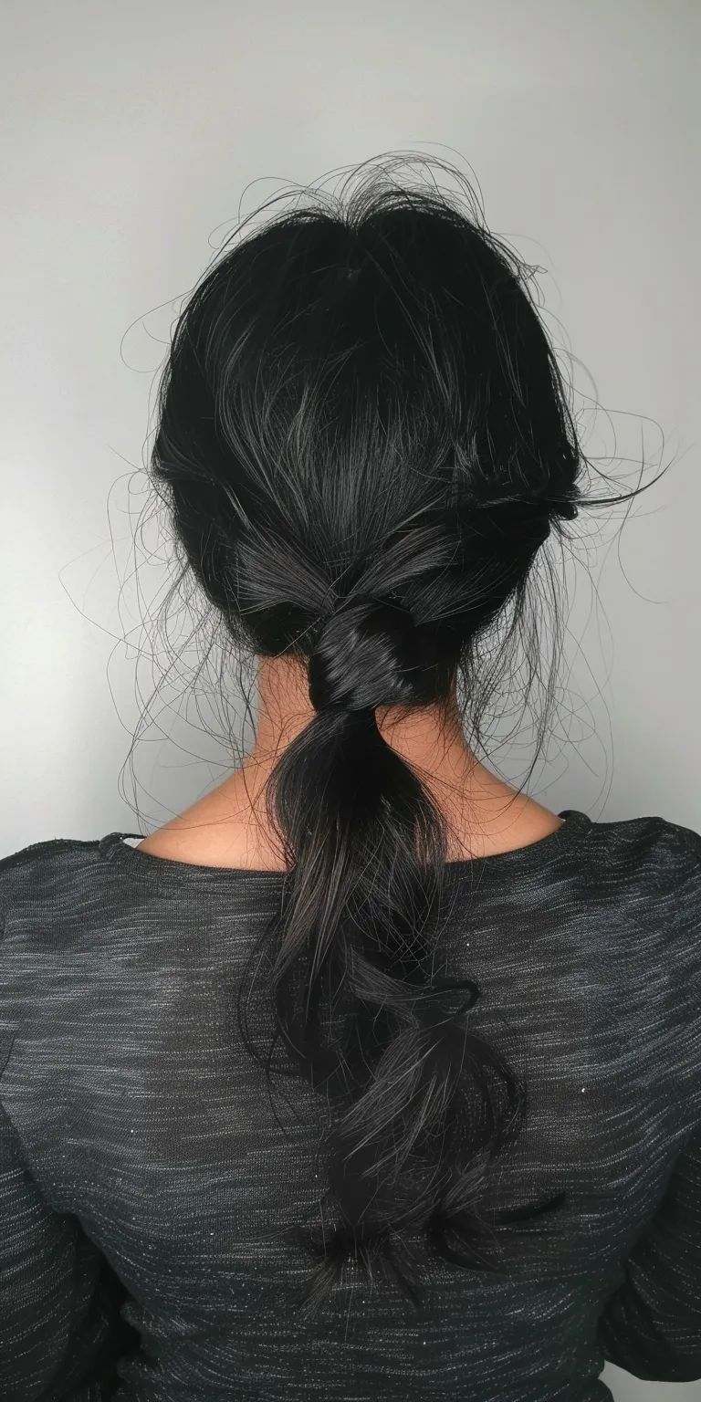 cute ponytail hairstyles French twist, Updo, braid, Asymmetric cut, Japanese women's