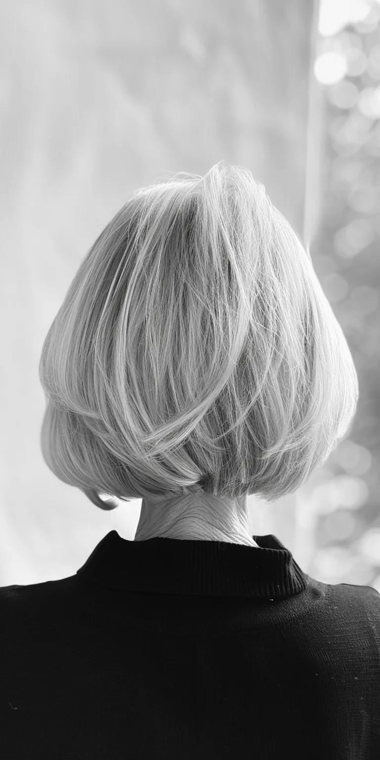 hairstyles for over 60s Bob cut, Asymmetric Chignon, Pixie Short brush cut