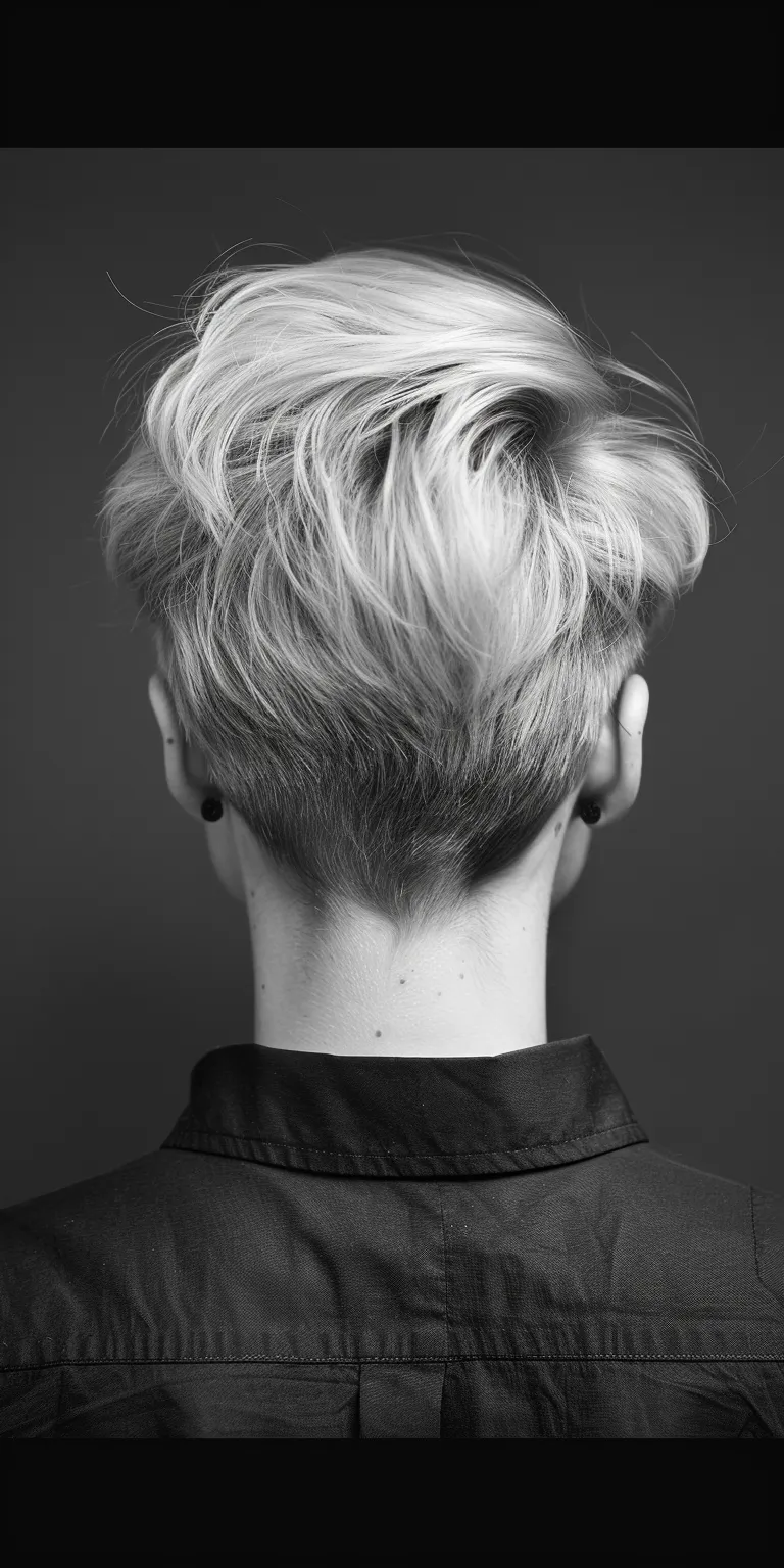 short blonde hairstyles Asymmetric cut, Short brush Pompadour, Tonsure, Mohawk