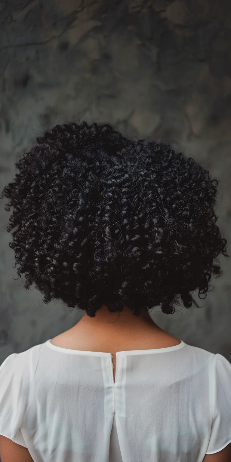 shoulder length curly hairstyles Digital perm, Kinky hair, Afro puffs, Jheri curl, Crochet braids