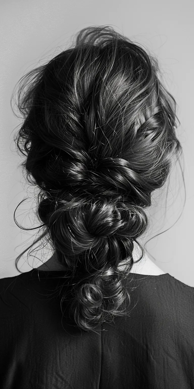 latest hairstyle Chignon, French braid, twist, Updo, Milkmaid braid