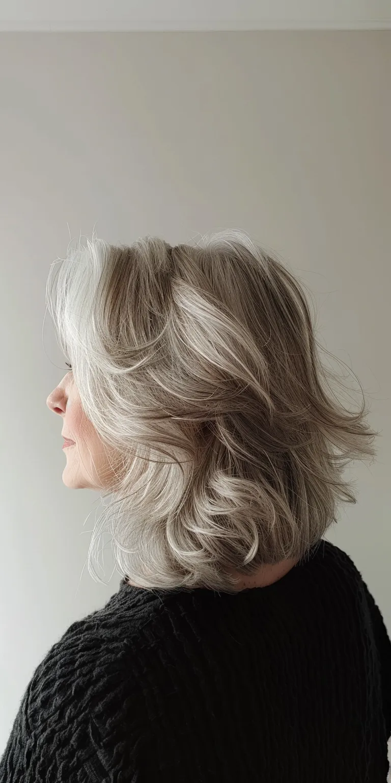 haircuts for women over 50 Layered hair, Digital perm, Asymmetric cut, Feathered Historical Christian hairstyles