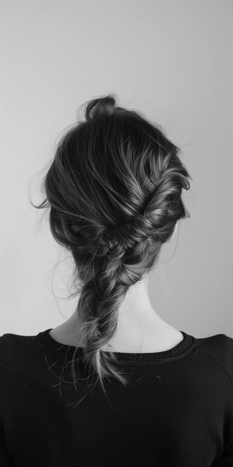 hairstyles for thin hair women French braid, Chignon, Waterfall braids, Milkmaid Updo