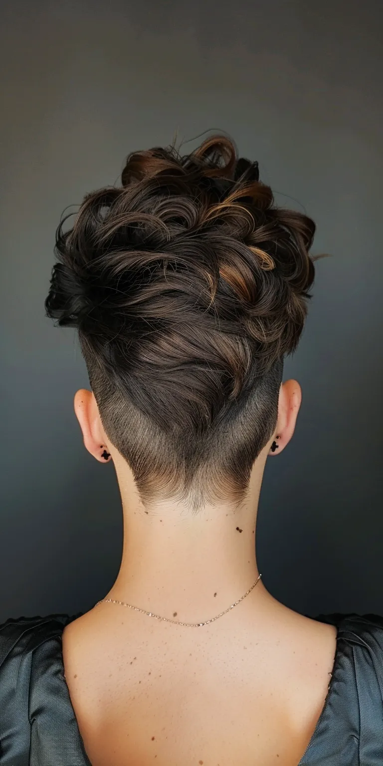 chola hairstyles Updo, French twist, Pompadour, Chignon, Asymmetric cut