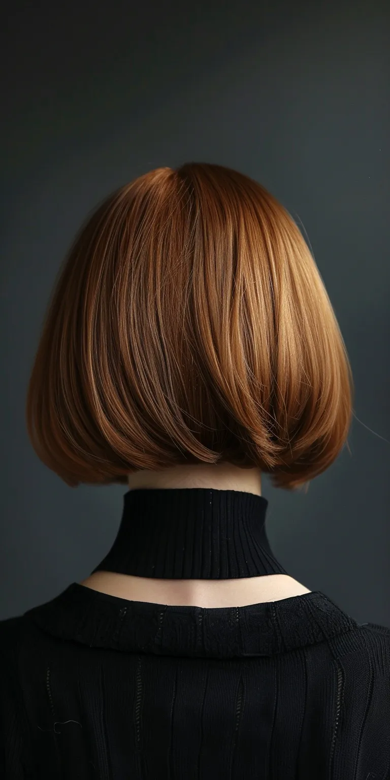 bob hairstyles with fringe Asymmetric cut, Bob Chignon, Japanese women's hairstyles, Layered hair