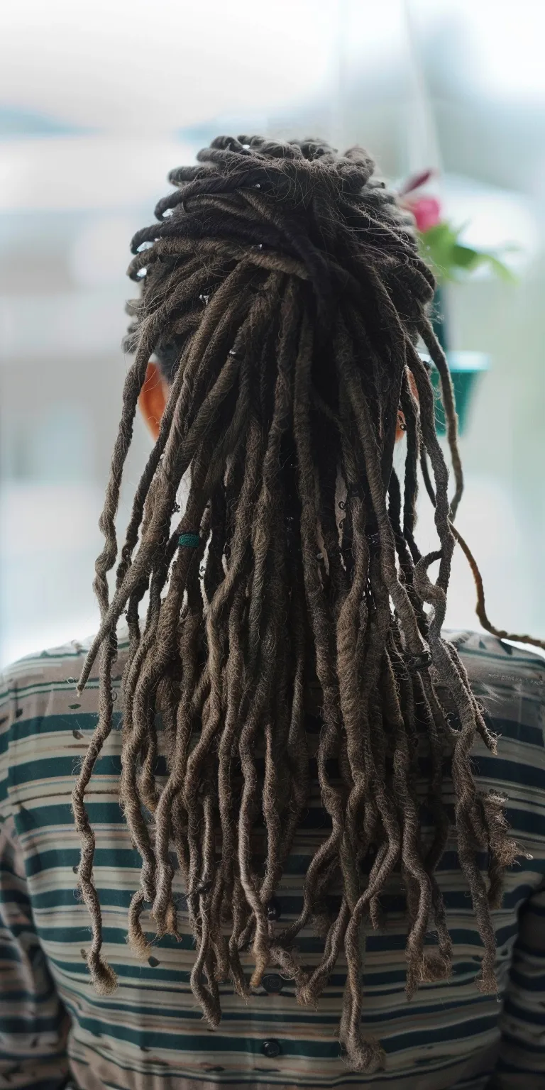 simple dreadlocks hairstyles Dreadlocks, Hair twists, Crochet braids, Stacked bob, Digital perm