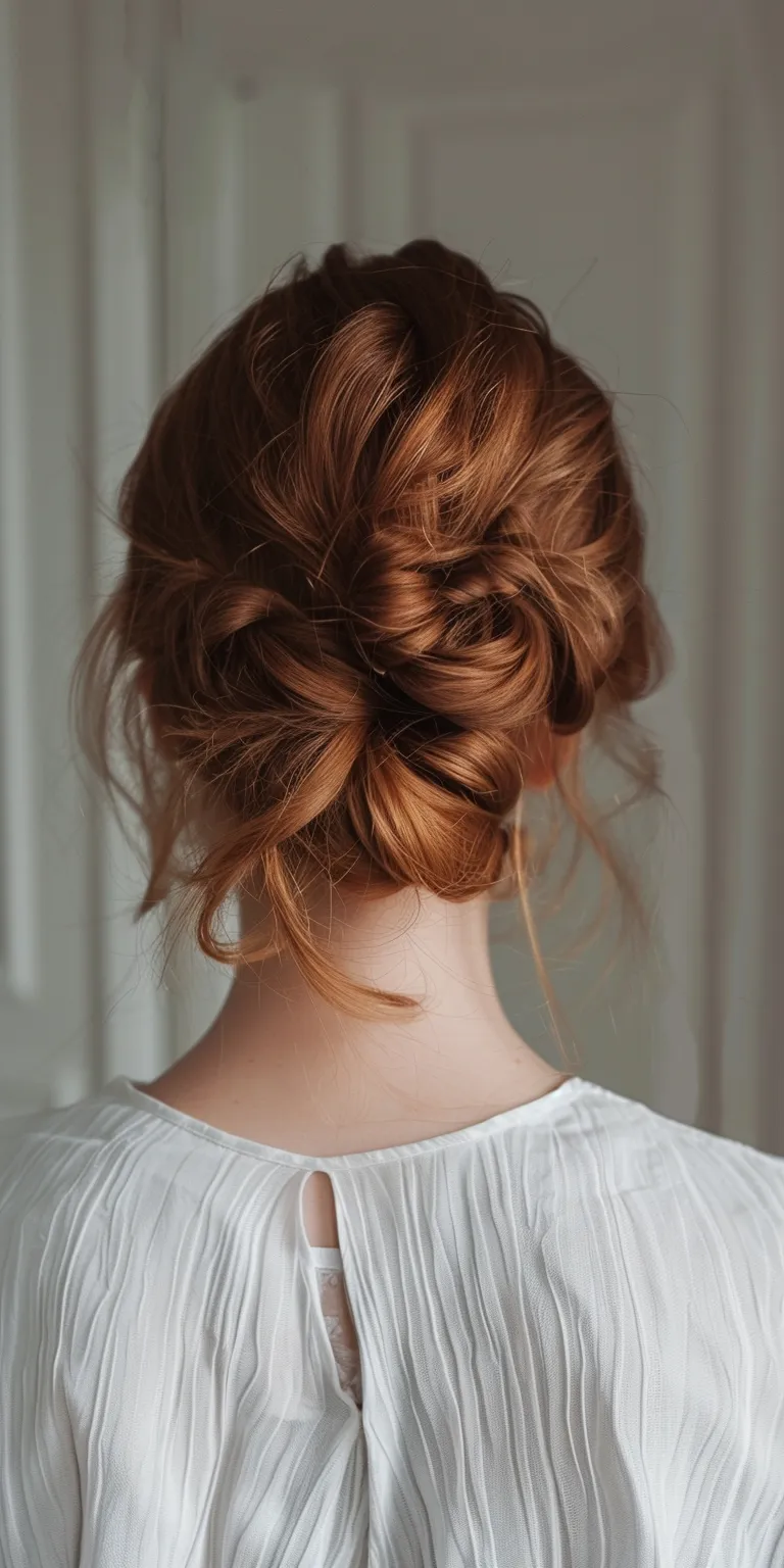 difference hair styles Updo, Chignon, Milkmaid braid, French twist, braid