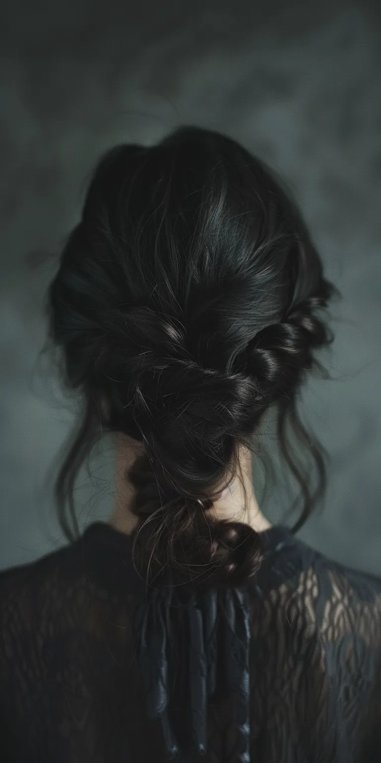 hair styles and  Chignon, Updo, Milkmaid braid, French Braid