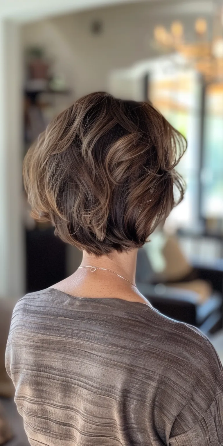 lisa rinna hairstyles Asymmetric cut, Short brush Updo, Pixie Bob cut