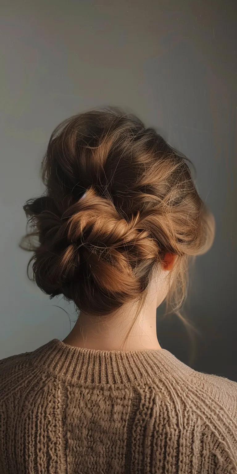 cool hair styles Updo, Chignon, Milkmaid braid, Ballerina bun, French twist