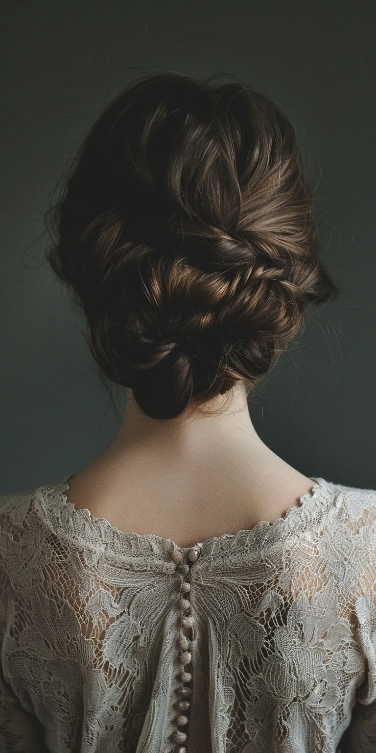 cute updos Milkmaid braid, Updo, Chignon, French Braid