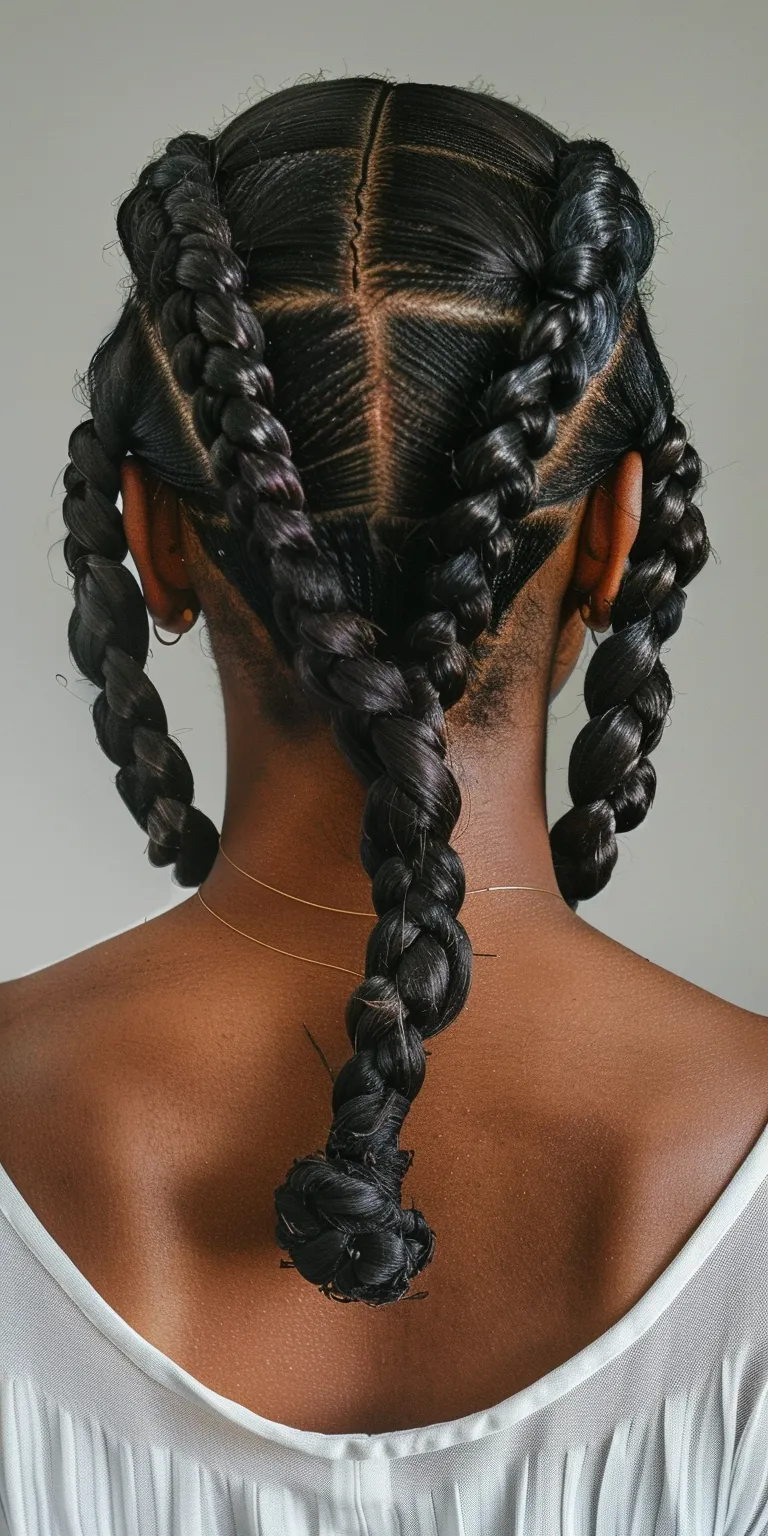 knotless braid hairstyles Hair twists, Waterfall braids, Boho French twist, Crochet braids