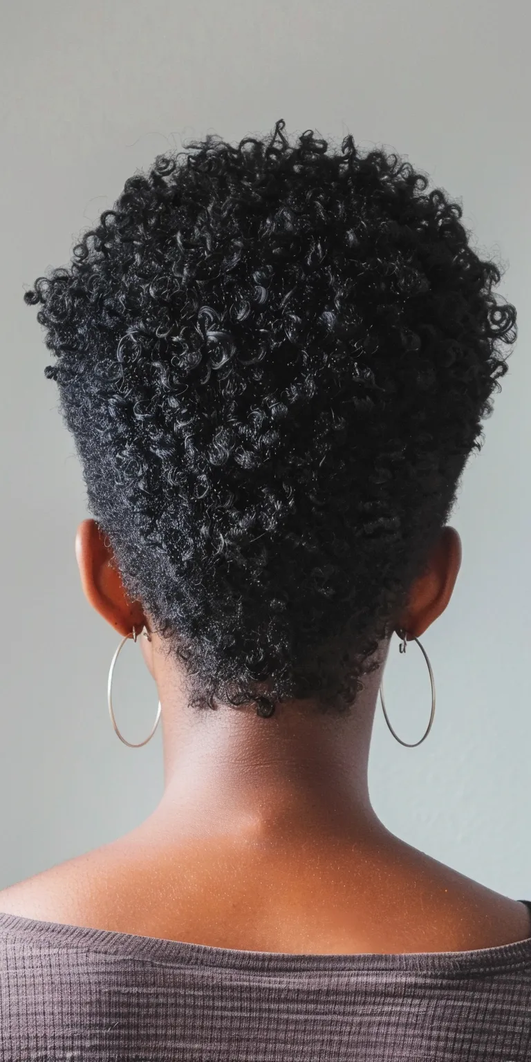 short thin hairstyles Afro puffs, Kinky hair, Asymmetric cut, Pompadour, Short brush cut