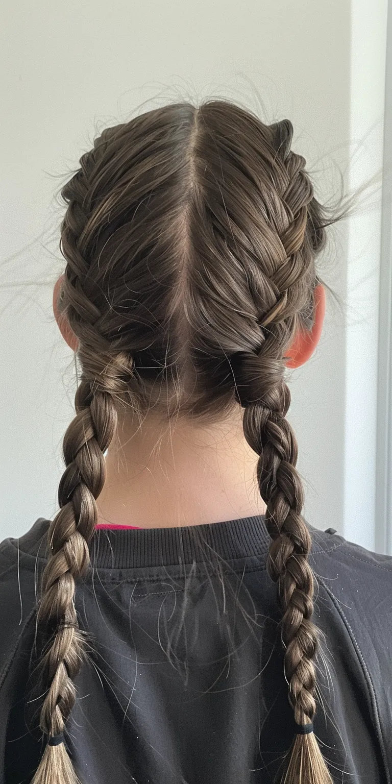 braids to the side French braid, Waterfall braids, Braid, Milkmaid twist