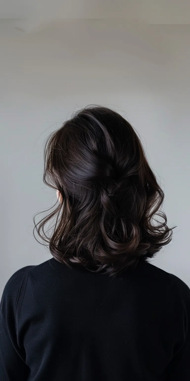 haircuts for teens Layered hair, Digital perm, Japanese women's hairstyles, Asymmetric cut, Updo