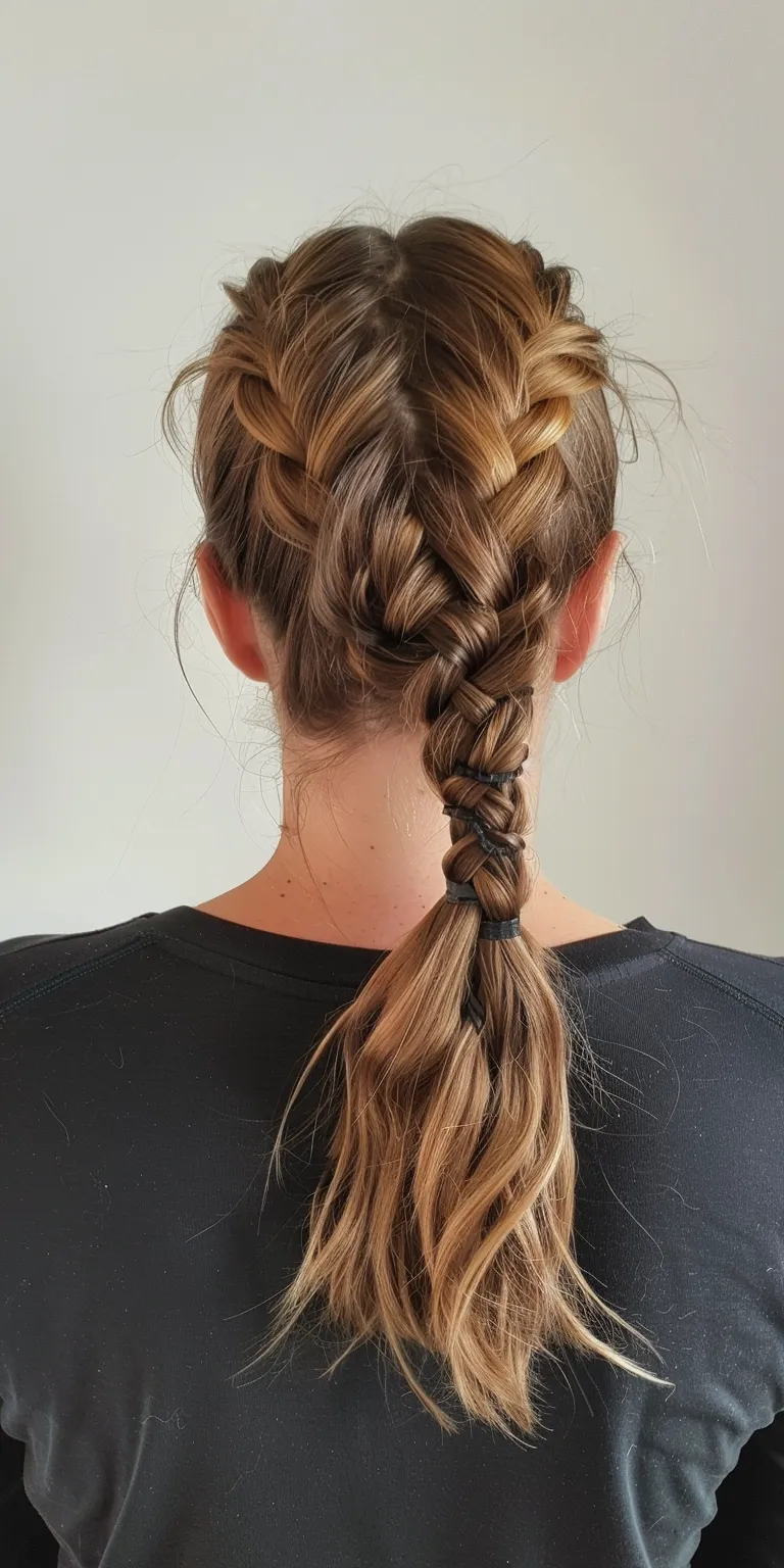 2 braid hairstyles French braid, twist, Waterfall braids, Braid, Milkmaid