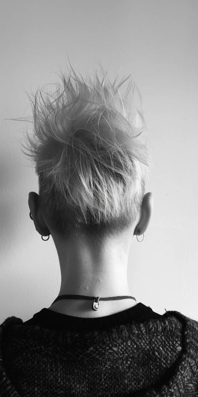 punk hairstyle Mohawk, Asymmetric cut, Pompadour, Pixie Tonsure