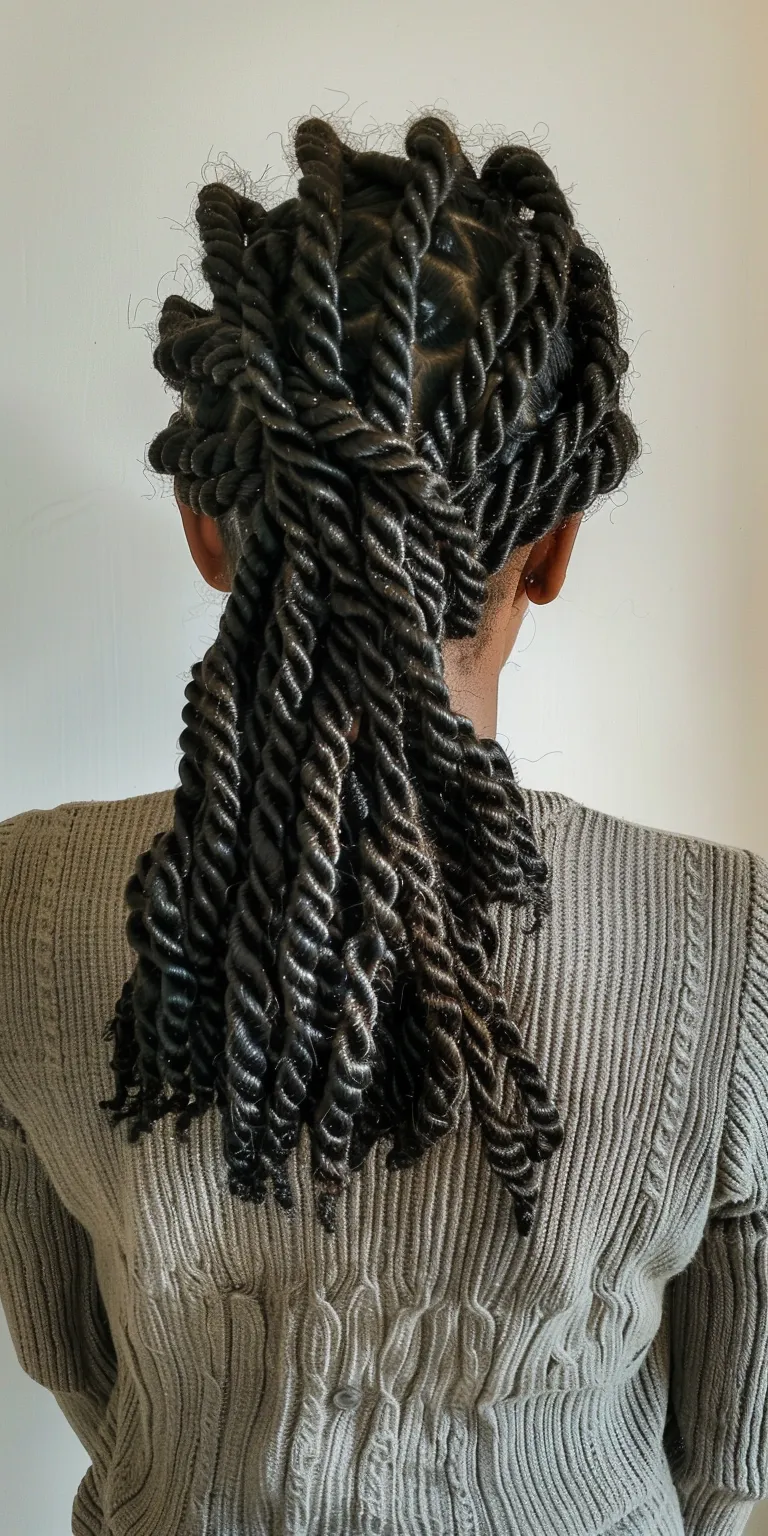 senegalese twist Hair twists, Waterfall braids, Crochet French twist, Digital perm