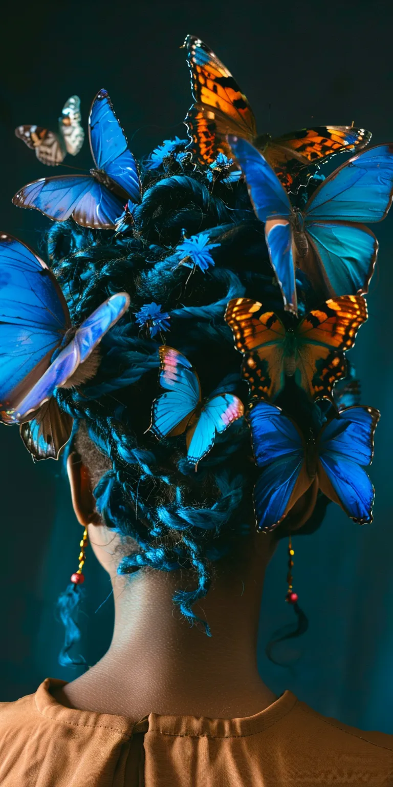 butterfly locs with color Butterfly haircut, Feathered hair, Beehive, Ringlets, Mohawk