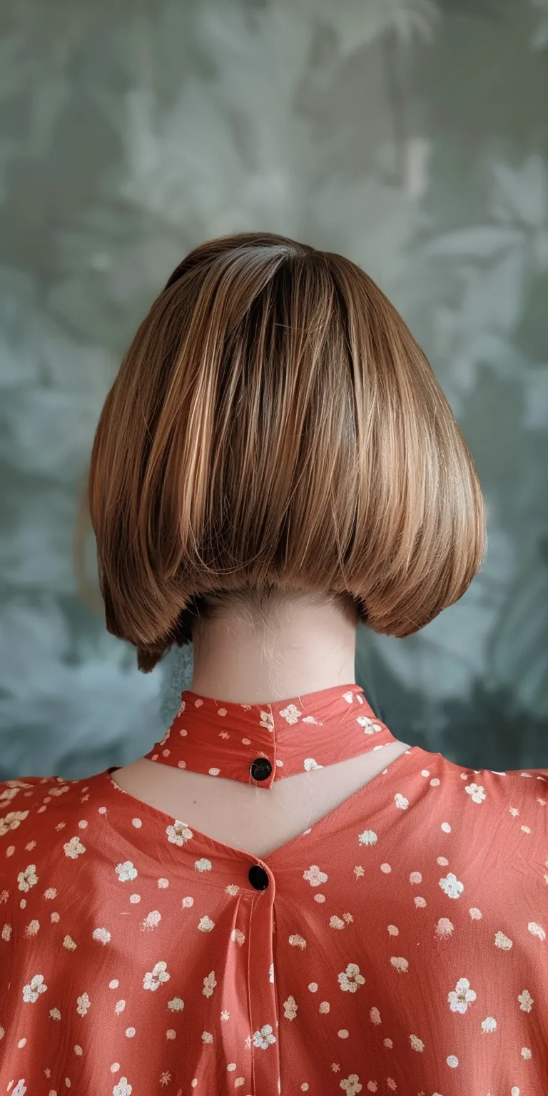 trendy haircuts Asymmetric cut, Butterfly haircut, Bob Short brush Chignon