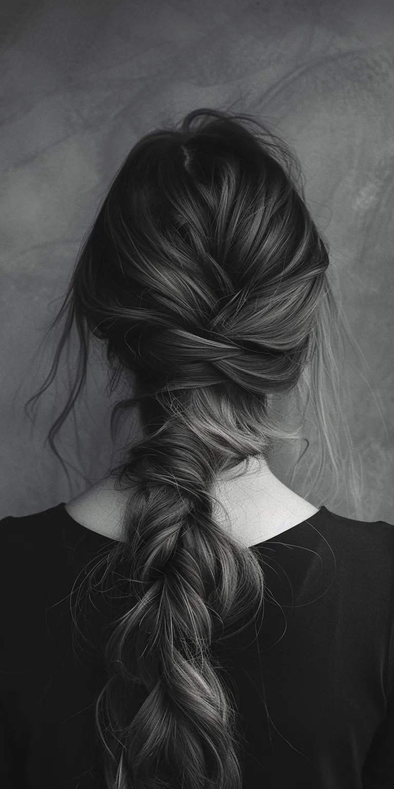 hair styles for long French braid, Chignon, Braid, twist, Waterfall braids