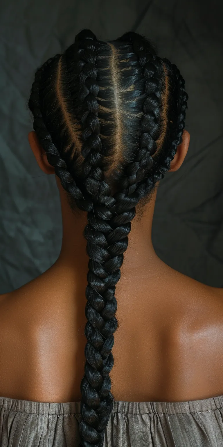 black braided hairstyles Hair twists, Waterfall braids, French braid, twist, Braid