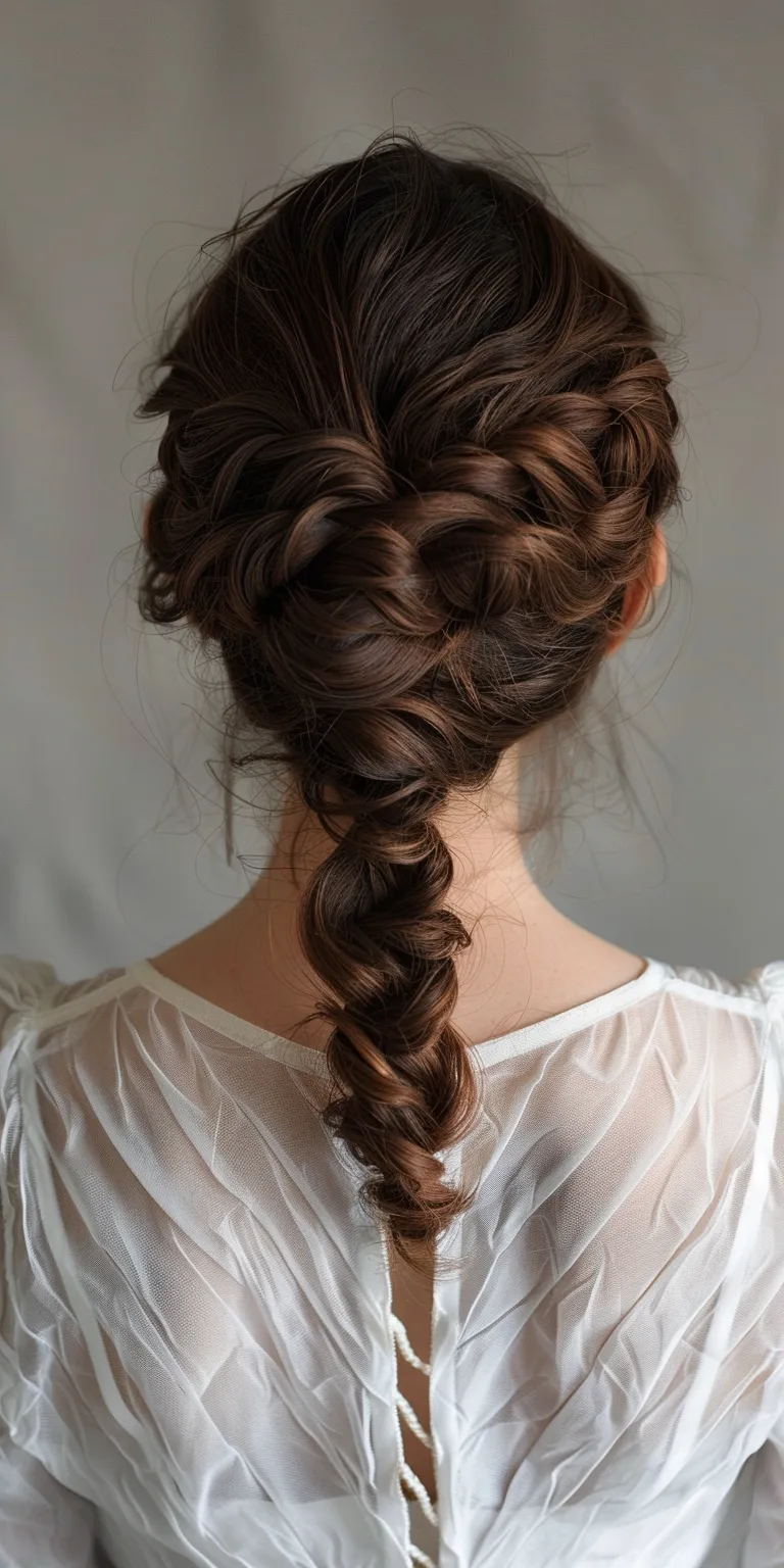 popular hairstyles French braid, Waterfall braids, Braid, Milkmaid Updo