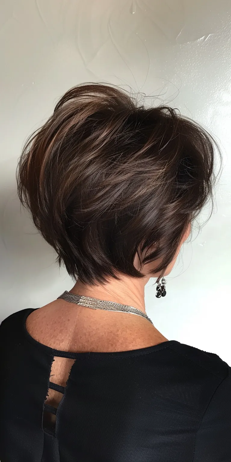 lisa rinna hairstyles Asymmetric cut, Short brush Updo, Pixie French twist