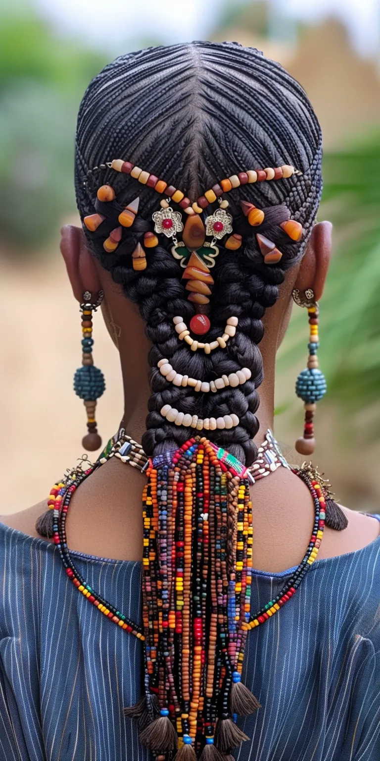 tribal braids with beads Hair twists, Boho braids, Dreadlocks, Kinky hair, Layered hair