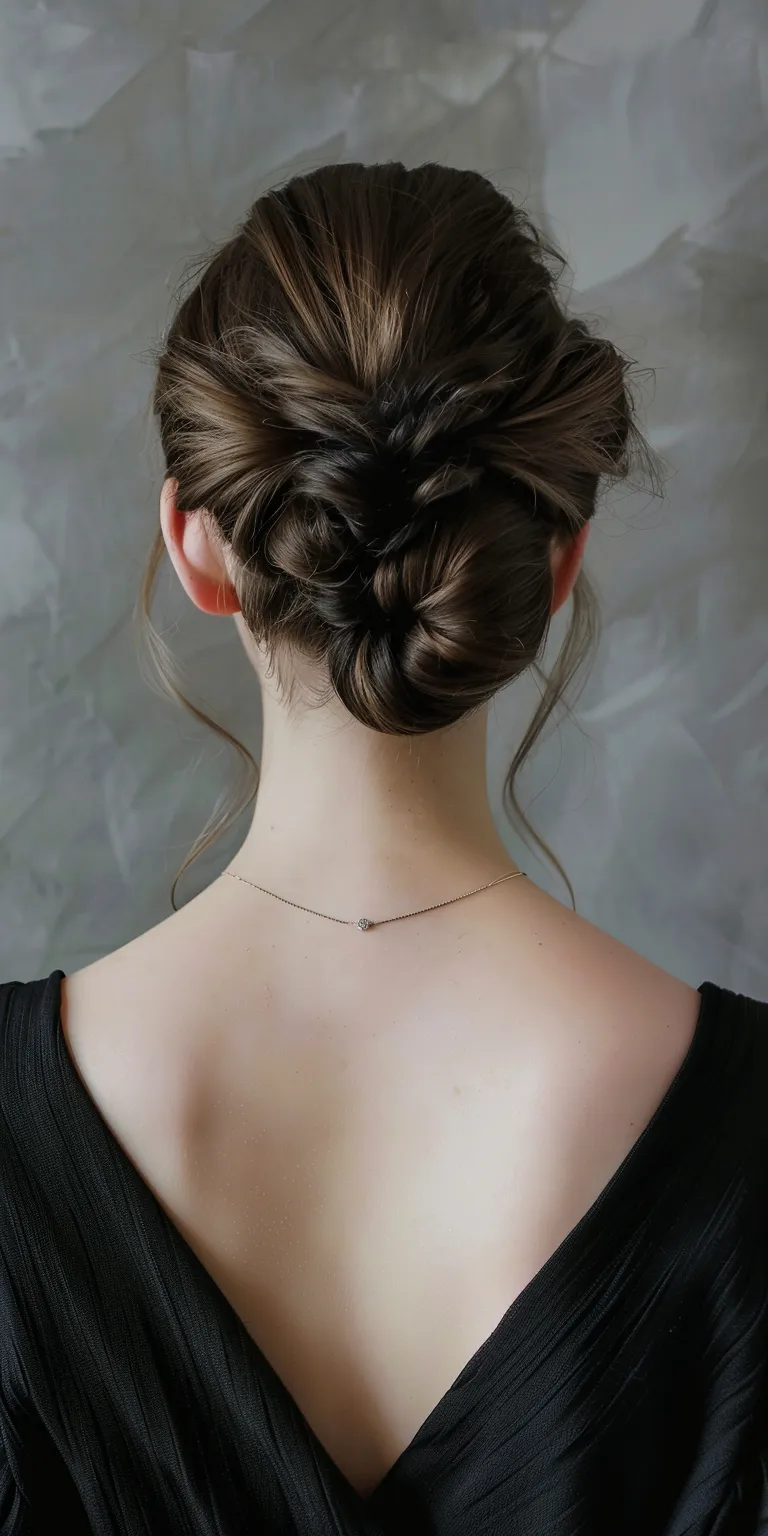 hair bun styles Chignon, Updo, French braid, Ballerina bun, twist