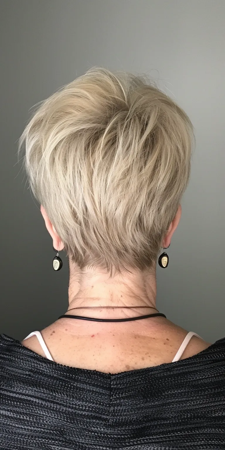 short hairstyles for thin hair over 50 Asymmetric cut, Short brush Butterfly haircut, Pixie Professional cut