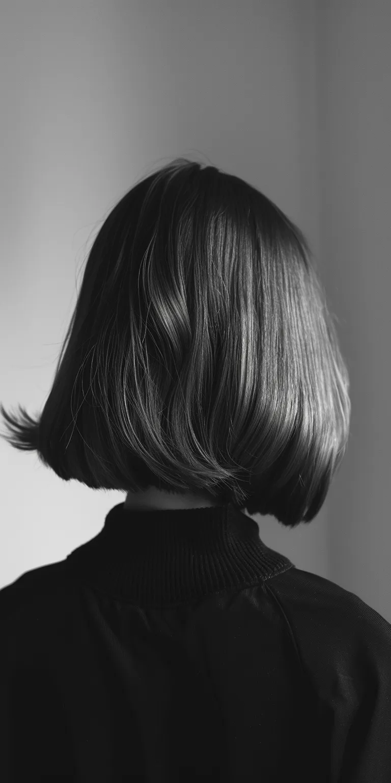 thin hair styles Bob cut, Asymmetric Short brush Butterfly haircut, Chignon