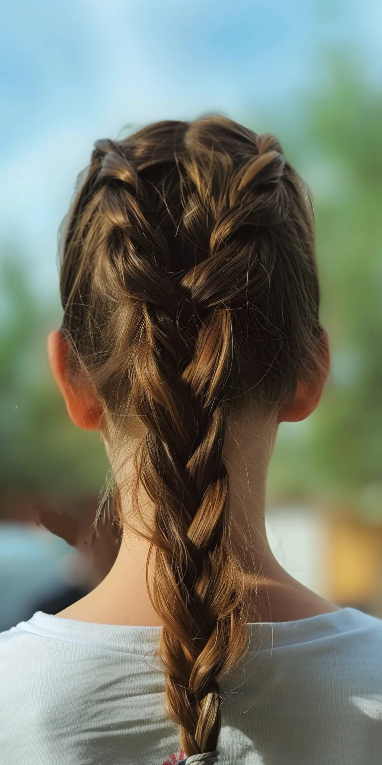 simple braid hairstyles French braid, Braid, Waterfall braids, Milkmaid twist