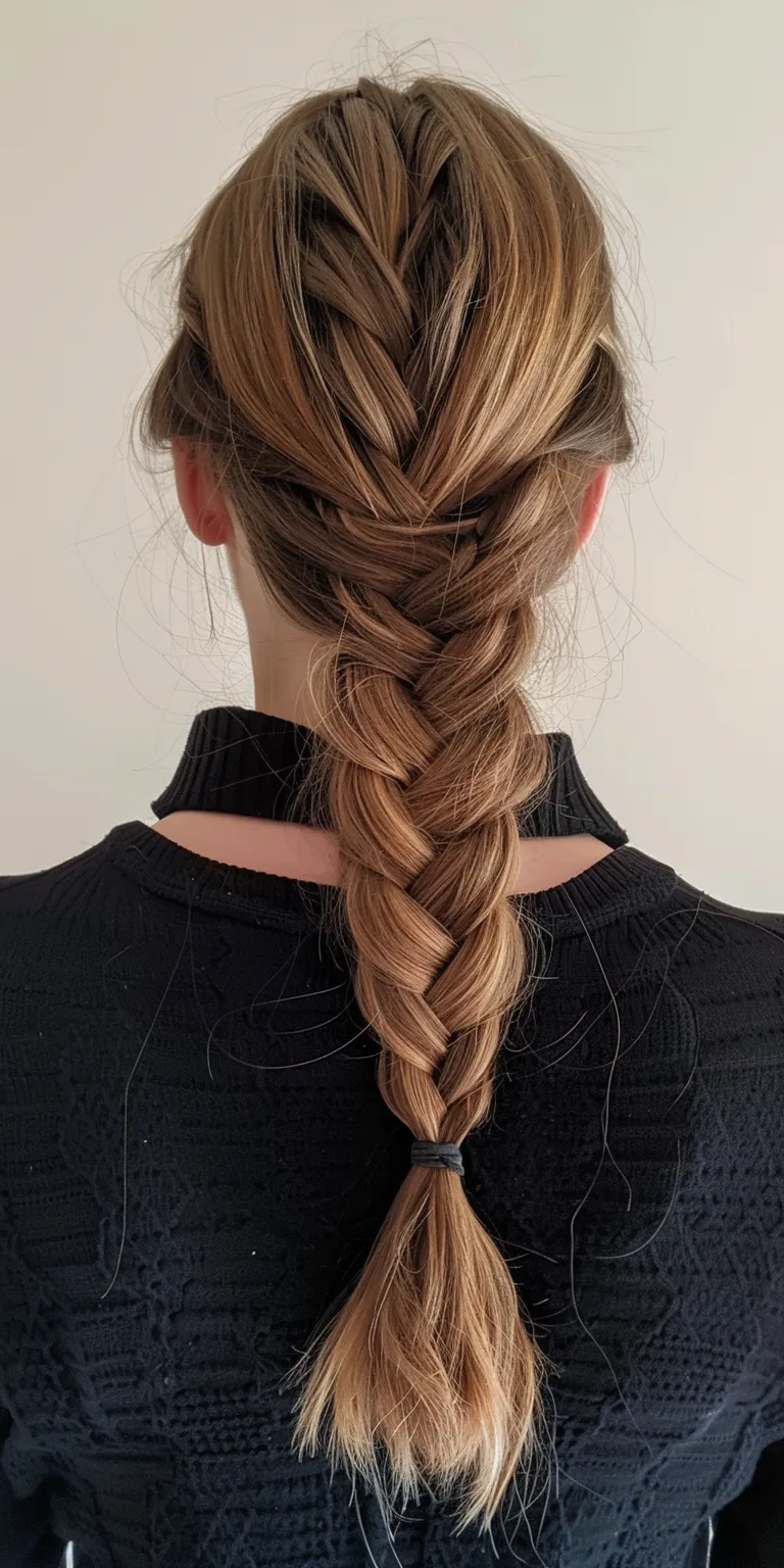 side braid hairstyle French braid, Waterfall braids, twist, Braid, Updo